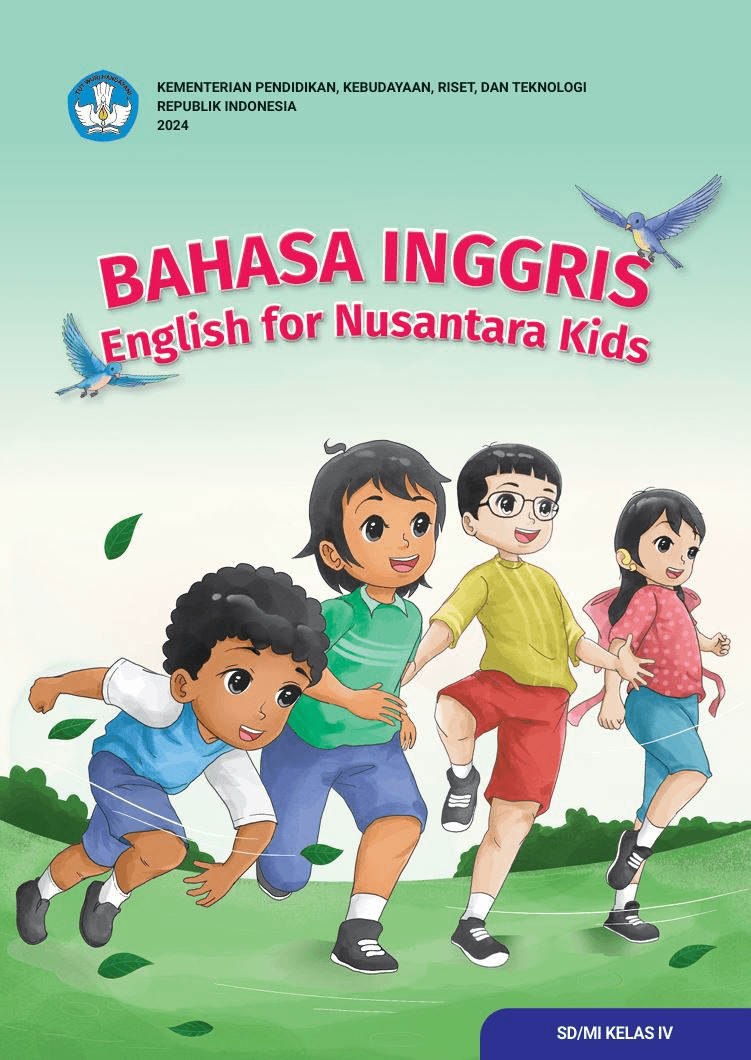 Buku Pelajaran Bahasa Inggris untuk Anak SD/MI Kelas 4