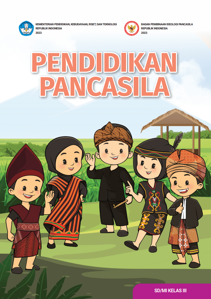 Buku Pelajaran Pendidikan Pancasila untuk Anak Kelas 3 MI/SD