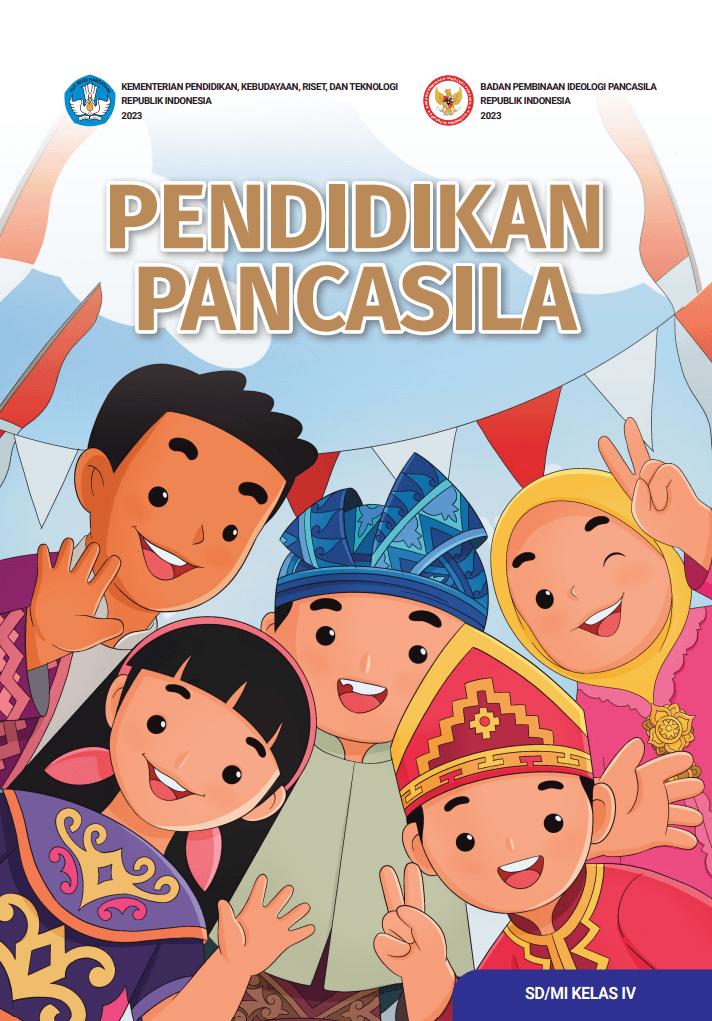 Buku Pelajaran Pendidikan Pancasila untuk Anak Kelas 4 MI/SD