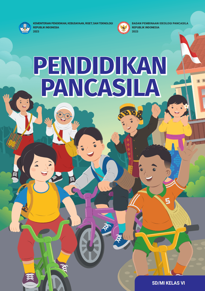 Buku Pelajaran Pendidikan Pancasila untuk Anak Kelas 6 MI/SD